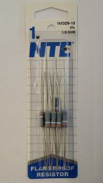 3.9 Ohm 1 Watt Metal Oxide Film Resistor (10Pk) 5% Tolerance