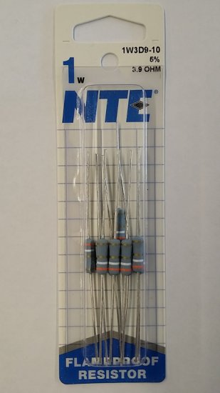 3.9 Ohm 1 Watt Metal Oxide Film Resistor (10Pk) 5% Tolerance