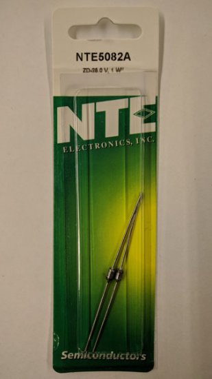 NTE5082A Zener Diode 25.0V 1W, DO-41/DO-15 (2Pk)