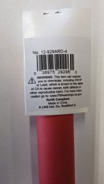 3/4" Red 48" Dual Wall 3:1 Polyolefin Heat Shrink w/Adhesive