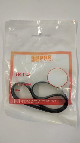 FR11.5 Flat Rubber Belt 11.5\" IC, .395\" CS, .04\" Wall Thickness