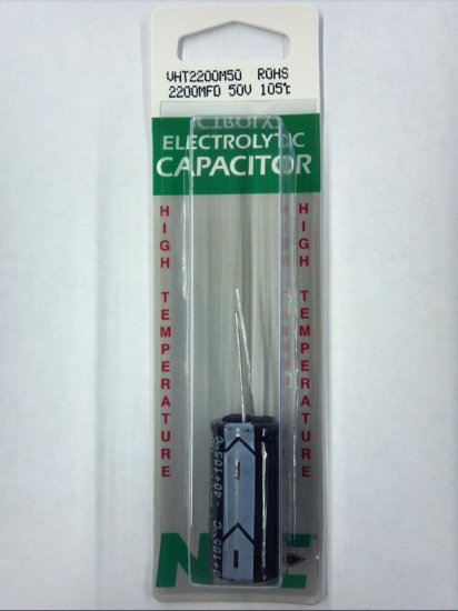 2,200uf 50V 105°C Radial Lead Electrolytic Capacitor