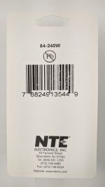 SPDT 125VAC Red/Green Neon Lighted Rocker On-Off-On 16A NTE