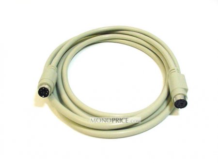 25' PS/2 Mini-DIN-6 Male to Female Cable