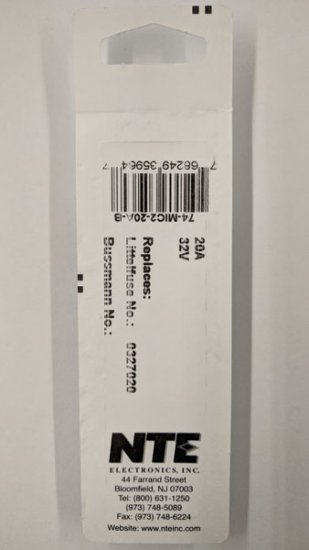 20 Amp Yellow (ATR) Micro2-Blade Fuse 32V (5Pk)