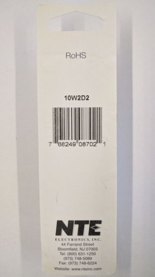 2.2 Ohm 10W Cerment Power Wirewound Resistor (2Pk) 5% Tolerance