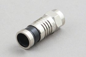 F Plug RG-6 Tri-Shield Snap-N-Fit Compression Fitting (2 Pack)