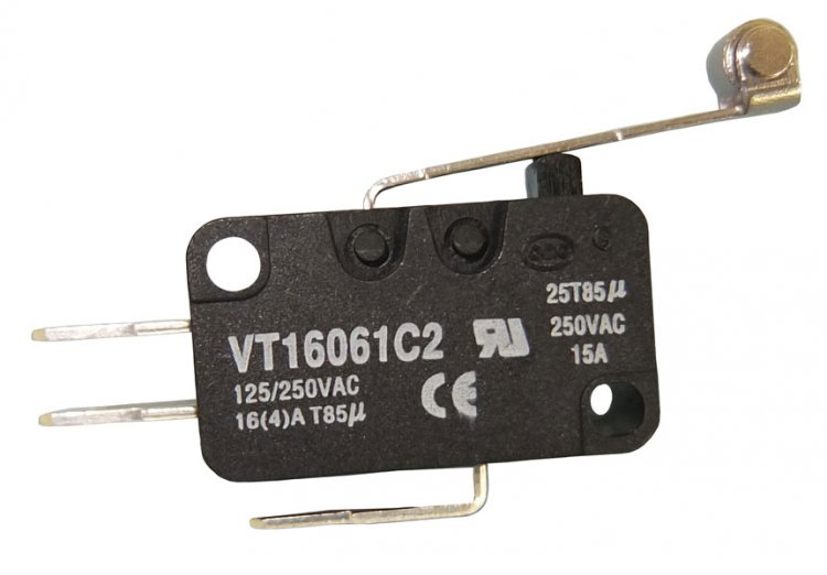 Mini Snap/Roller Lever SPDT 15A-125/250VAC