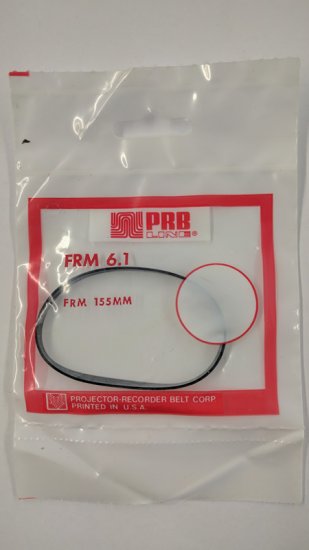 FRM6.1 Flat Rubber Belt 6.1\" IC, .165\" CS, .035\" Wall Thickness