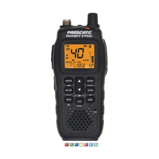 RANDY II FCC- 40 Channel AM/FM Handheld or Mobile CB Radio
