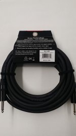 25Ft Pro Speaker Cable REAN 1/4 in TS to Same 14Awg