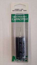 1,000uf 100V Axial Lead Electrolytic Capacitor