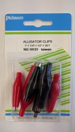 Alligator Clip Set, 7/8", 1-1/4, 1-1/2" (6Pk)