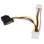 SATA to LP4 Power Cable Adapter with 2 Additional LP4