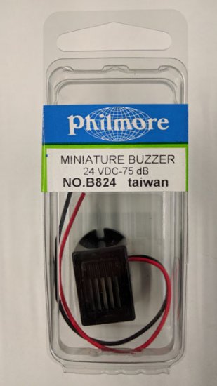24VDC Mini Buzzer 75dB 15mA