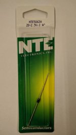 NTE5062A Zener Diode 2.5V 1W, DO-41/DO-15