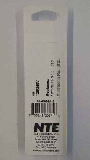 4 Amp (MDL) Glass Fuse (5Pk) Slow Blow 6x30mm