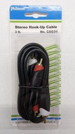 3Ft Gold Dual RCA Cable