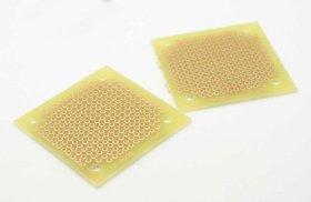 Dual Small General Purpose Protoboard 1.8" x 3.6" (Fiberglass)