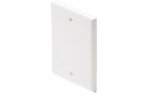 Blank Single Gang Wall Plate White