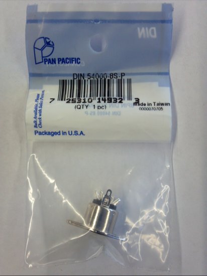 8Pin Din Jack Chassis Mount (270° Contact Pattern)