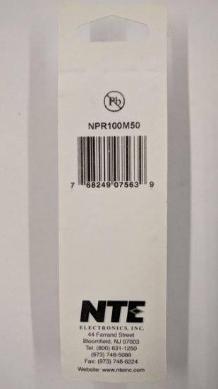 100uf 50V Non-Polar Radial Lead Electrolytic Capacitor