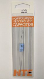 1uf 63V Non-Polar Axial Lead Electrolytic Capacitor