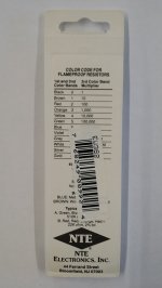 62K Ohm, 1/8W, 2% Metal Film Flameproof Resistor (6Pk)