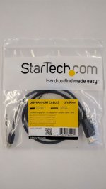 3Ft Mini DisplayPort to DisplayPort 1.2 Cable M/M DisplayPort 4k