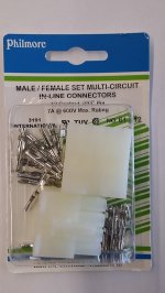 12 Pin 3191 International Mated Pair 0.093" Pins 12A Locking