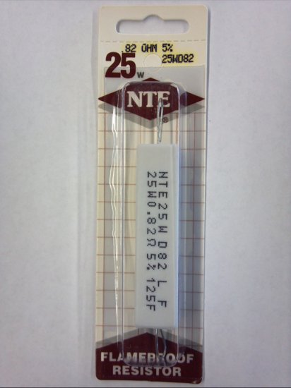 0.82 Ohm 25W Cermet Power Wirewound Resistor 5% Tolerance