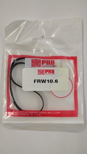 FRW10.6 Flat Rubber Belt 10.6" IC, .25" CS, .025" Wall Thickness
