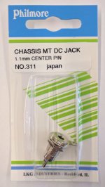 Size ? 3.5/1.1mm Coaxial DC Power Jack Panel Mount Metal Housing