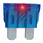 15 Amp Blue (ATC) Lighted Blade Fuse 32V (5Pk) Fast Acting