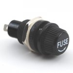 Panel Mount Fuse Holder 5X20mm (GMA) 10A 250V (2Pk)