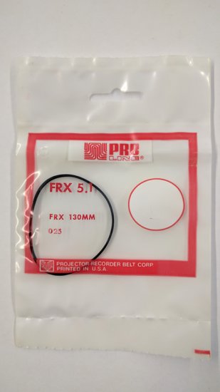 FRX5.1 Flat Rubber Belt 5.1\" IC, .09\" CS, .031\" Wall Thickness