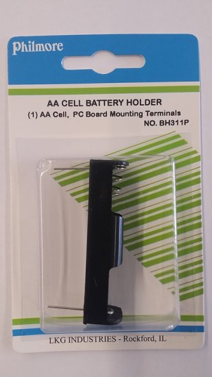 "AA" Battery Holder (PCB Mount)
