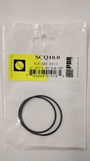 SCQ10.0 Square Belt 10.0\" IC, .053\" CS, .052\" Wall Thickness
