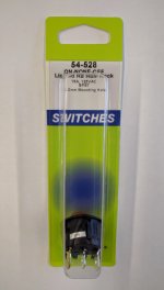 Amber 12V LED RoundRocker SPST On-None-Off 125V 16A