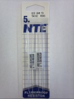 820 Ohm 5W Cerment Power Wirewound Resistor (2Pk) 5% Tolerance