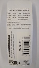 Mini-UHF Plug 3-Piece Crimp-On RG-58/U and RG-58A/U