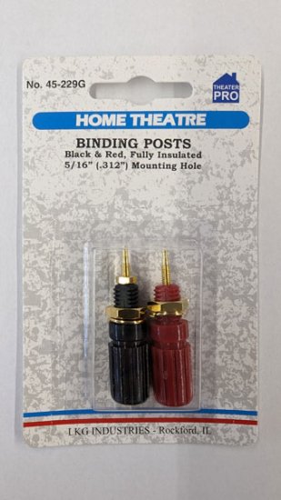 Binding Post, Insulated, 1Red 1Black