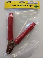Plier-Type Solid Copper Clip, 400 Amp Red