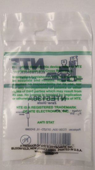 NTE5130A Zener Diode 15.0V 5W Axial Leaded