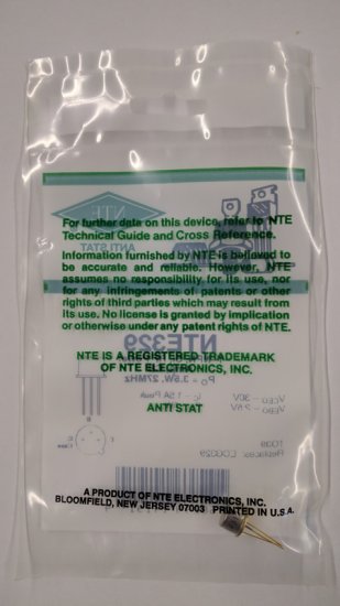 NTE329 T-NPN, Si, RF Power Amp, CB (PO 3.5W, 27MHz)