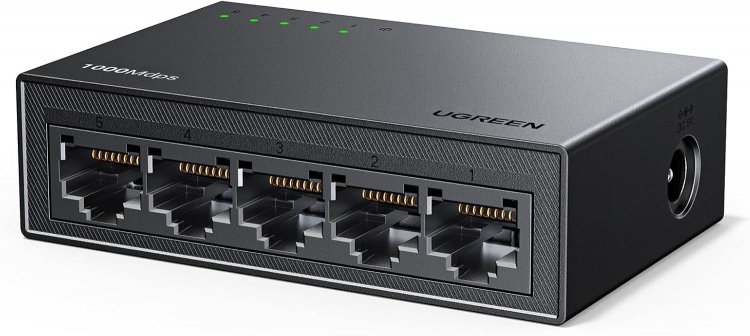 UGREEN Ethernet Switch, 5 Port Gigabit Ethernet Splitter