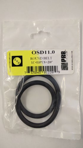 OSD11.0 Round Rubber Belt 11.0" IC, .21" Cross Section