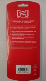 5Ft Balanced Interconnect Cable 1/4in TRS to Same