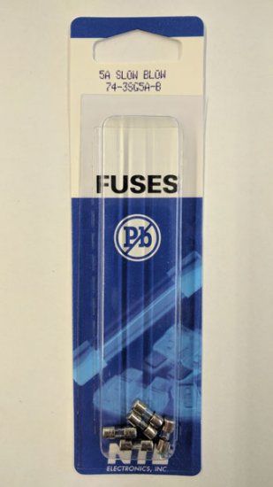 5 Amp Micro Cartridge Fuse (5Pk) Slow Blow 3.6x10mm