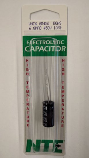 6.8uf 450V 105°C Radial Lead Electrolytic Capacitor